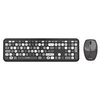 KIT 2 EN 1 TECLADO Y MOUSE INALAMBRICO CREATOR CHIC MK475 / 110 TECLAS / MEMBRANA / RATON OPTICO / USB 2.4 GHZ / 2 BOTONES SCROLL / NEGRO / AC-935166