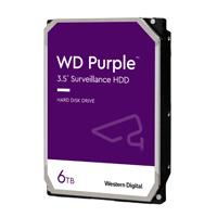 DISCO DURO INTERNO WD PURPLE 6TB 3.5 ESCRITORIO SATA3 6GB/S 128MB 24X7 DVR NVR 1-16 BAHIAS 1-64 CAMARAS (WD64PURZ)