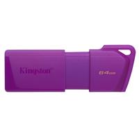 MEMORIA FLASH USB KINGSTON 64GB MORADO NEON 3.2 GEN 1(KC-U2L64-7LP)