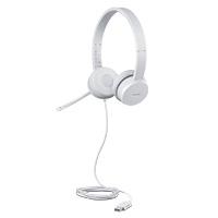 AUDIFONOS CON MICROFONO TIPO DIADEMA LENOVO IDEA 110 ESTEREO USB / COLOR NUBE GRIS