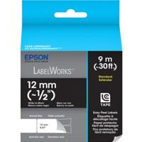 CINTA EPSON PARA ROTULADORA LW300/LW400  12 MM (1/2)  BLANCO/NEGRO