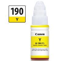 BOTELLA DE TINTA CANON GI-190 AMARILLO RENDIMIENTO 7 000 PAGINAS COMPATIBLE G1100 G2100 G3100 G4100