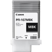 TANQUE DE TINTA CANON PFI-107 MBK NEGRO MATE  COMPATIBLE PRO-2000 PRO-4000 PR0-6000 PRO-4000S PRO-6000S PRO-2100 PRO-4100 PR0-6100 PRO-4100S PRO-6100S CAPACIDAD 130 ML