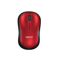 MOUSE LOGITECH M185 ROJO OPTICO INALAMBRICO MINI RECEPTOR USB PC/MAC/CHROME