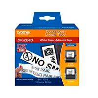 ROLLO DE CINTA BLANCA CONTINUA BROTHER DK2243 DE 101 X 30.4. COMPATIBLE CON QL1110NWB