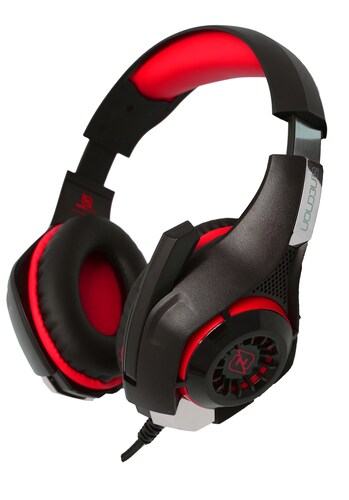 NECNON 2 DIADEMA GAMER NBHG-VIPER LED ROJO