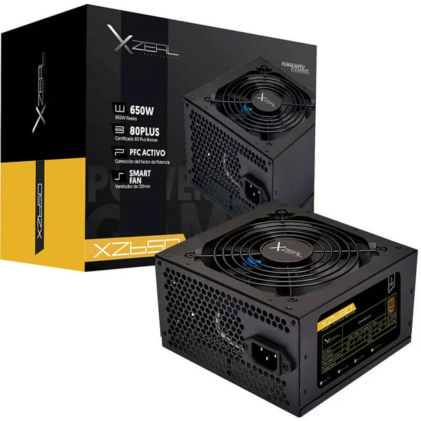 STYLOS XZEAL FUENTE DE PODER GAMER 650W 80 PLUS BRONCE XZPS650B