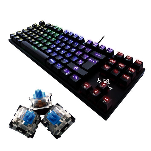 YEYIAN TECLADO GAMER YAT1804MX SPARK SERIES 2000 AZUL SWITCH