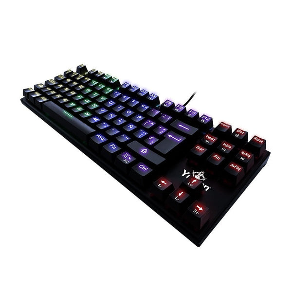 YEYIAN TECLADO GAMER YAT1806 SPARK SERIES 2000 ROJO SWITCH