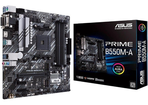 TARJETA MADRE ASUS PRIME B550M-A/CSM DDR4 HDMI 2.1 AM4 USB 3.2