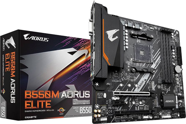 TARJETA MADRE GIGABYTE B550M AORUS ELITE DDR4 128GB AM4 HDMI