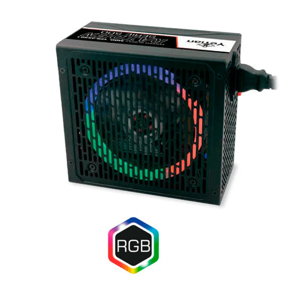 YEYIAN FUENTE DE PODER YFR-45901 RAIDEN 500W 80 PLUS WHITE RGB