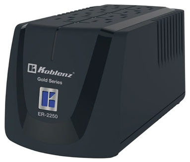 KOBLENZ REGULADOR GOLD ER-2250 2250VA ENTRADA Y SALIDA 120V