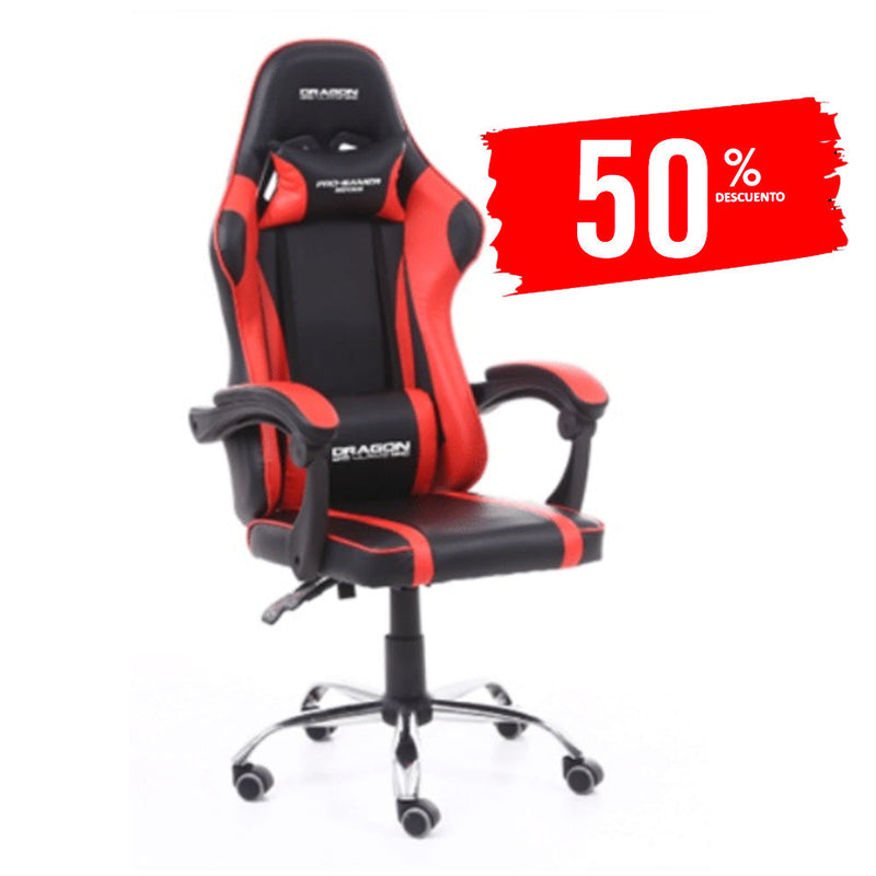 NEXTEP SILLA GAMER DRAGON XT NE-462R AJUSTABLE ROJA SINTETICO