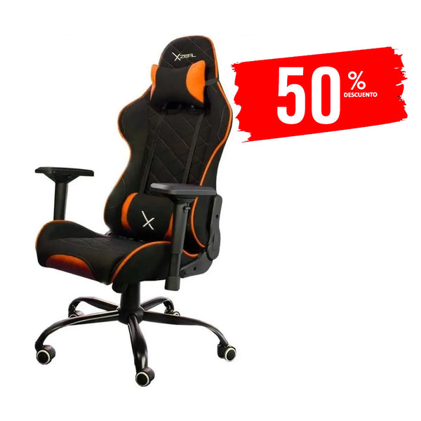 STYLOS SILLA GAMER XZEAL TELA NARANJA/NEGRO XZSXZ25O